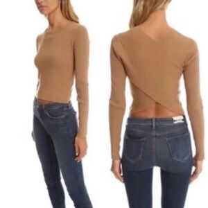 ALC top. Crossover back. Caramel